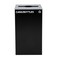Alpine Industries Square Recycling Bin, 29 Gallons, Black Can, Mixed Opening Lid, for Cans/Bottles ALP4450-KIT-BLK-M-CB - alternate 1